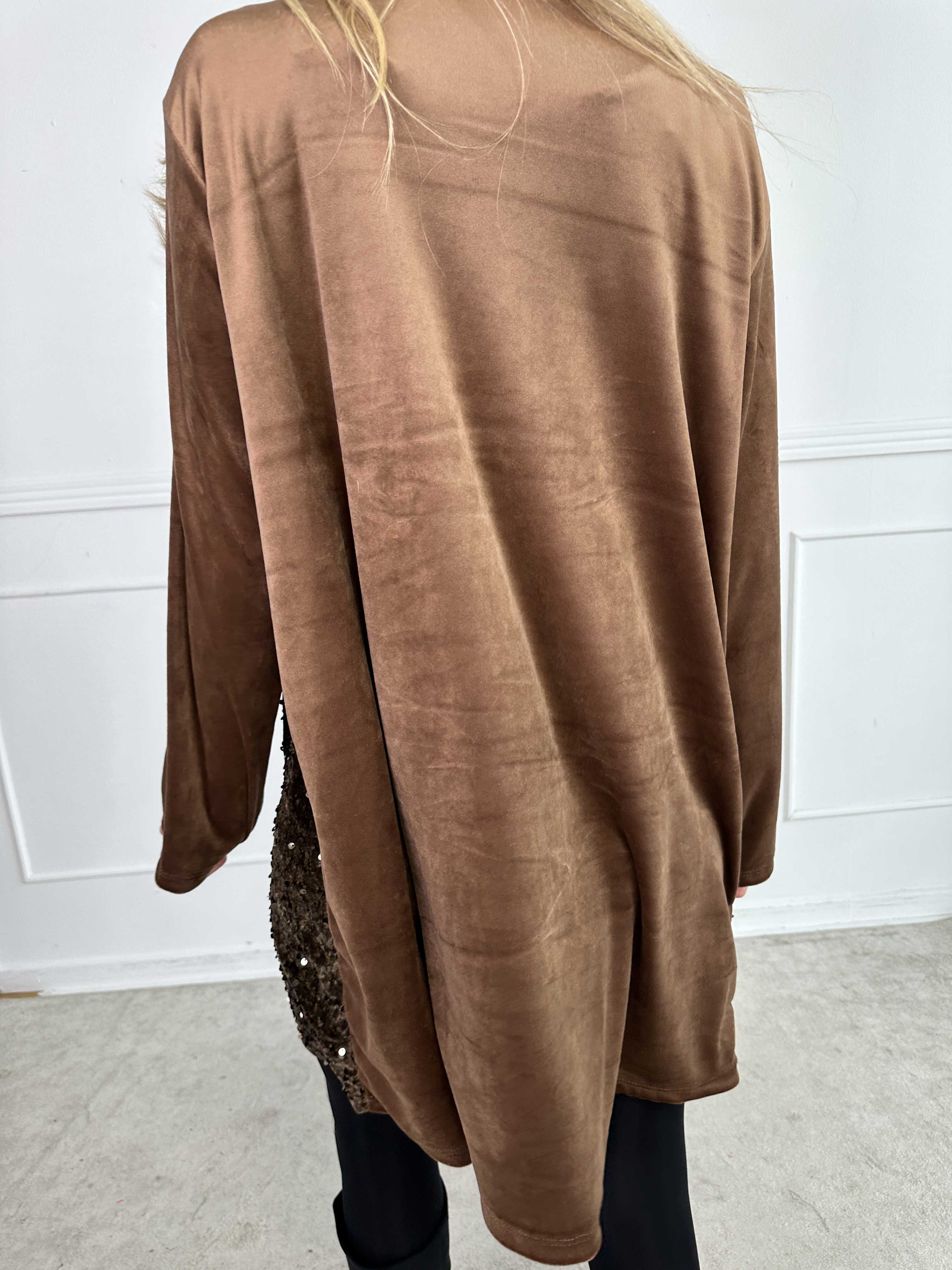 Eumonia - Blød tunikakjole med pailletter